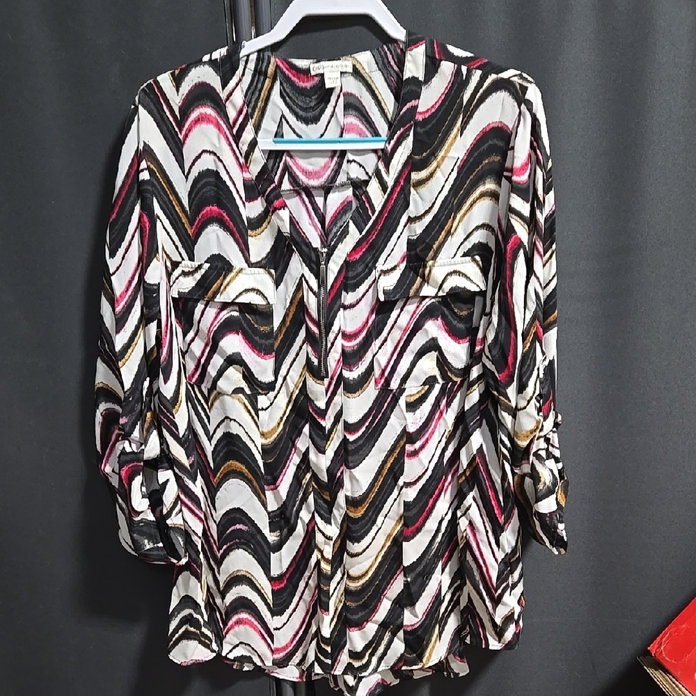 Women's Multicolor Patterned Top